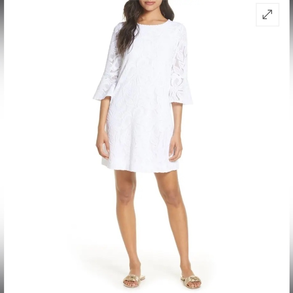 Lilly Pulitzer Ophelia Lace Shift Dress - Res
White Widflwr Sr Lace Size M